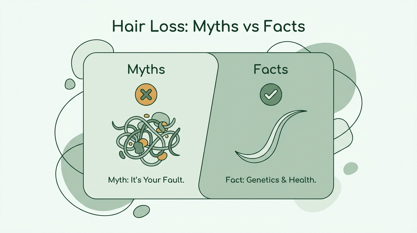 Mythen versus Fakten über Haarausfall