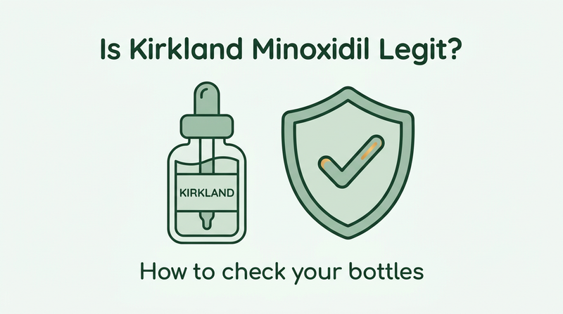 Is Kirkland minoxidil legit? How to check your bottles