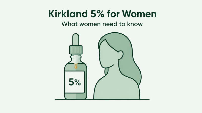 Kan kvinner bruke Kirkland minoksidil 5 %