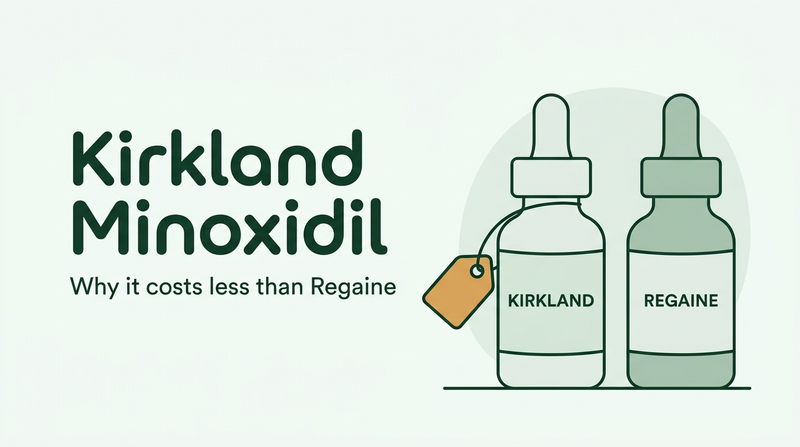 Why Kirkland minoxidil costs less than Regaine