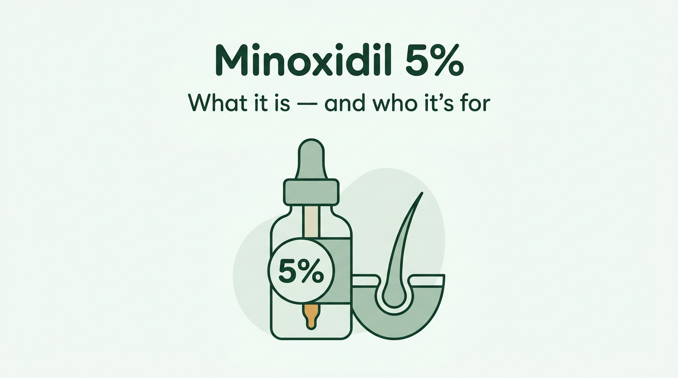 Minoxidil 5%: what it is and who it's for