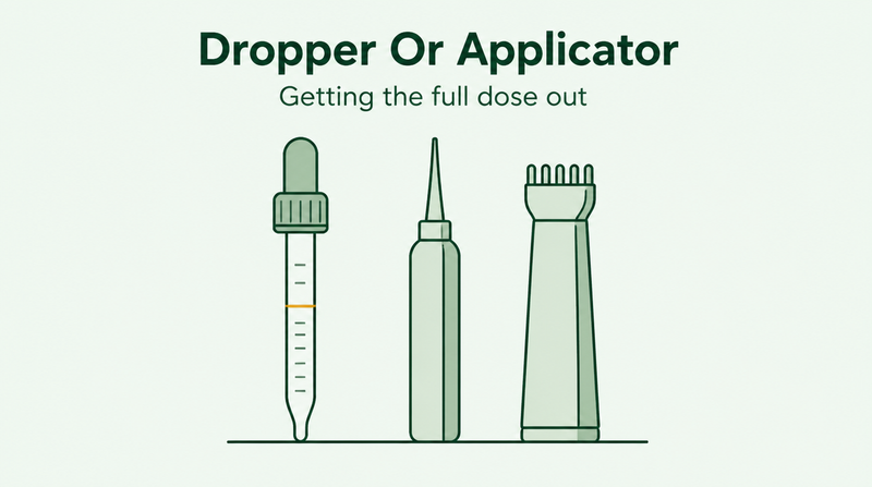 Guide til minoksidilpipette og applikator
