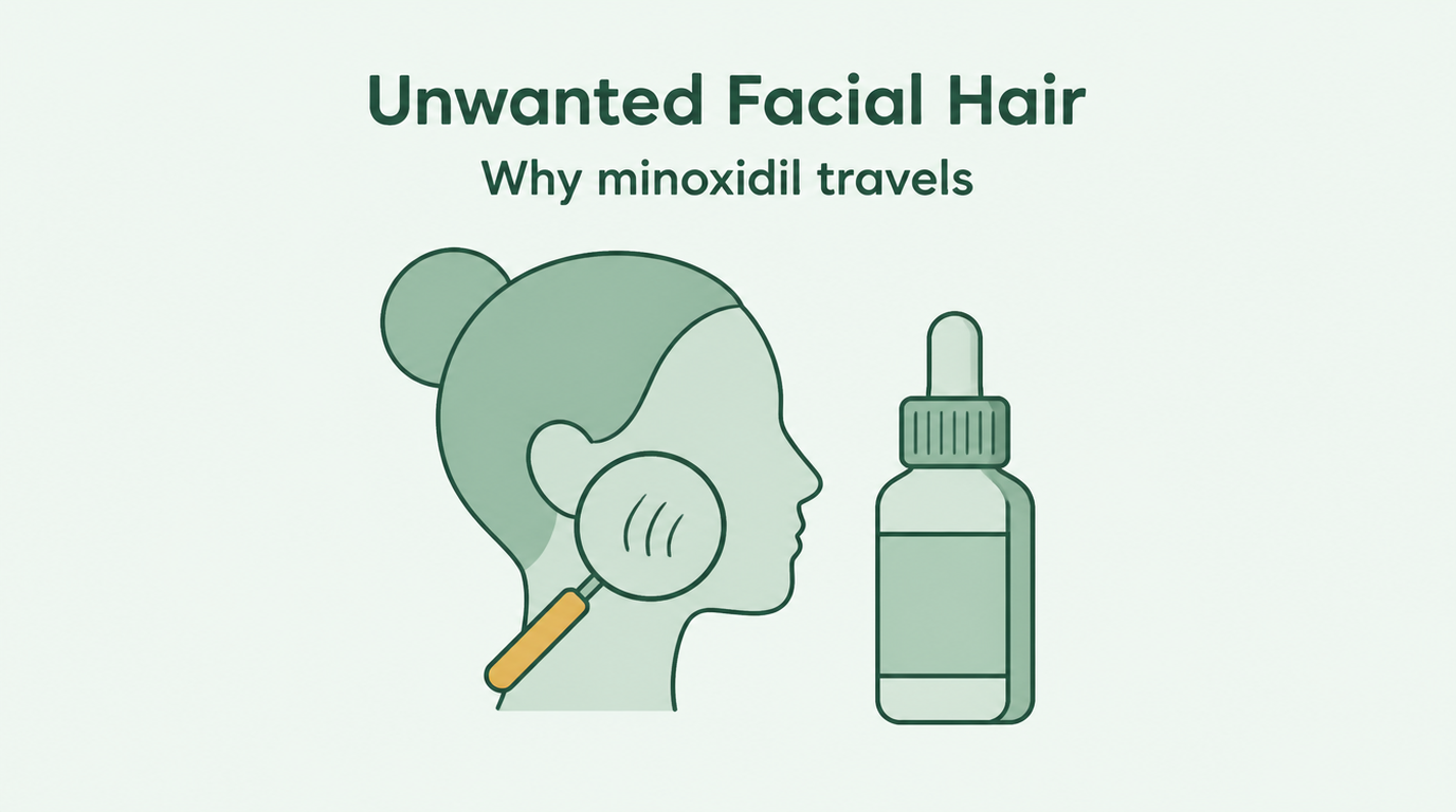 Minoxidil og uønsket hårvækst i ansigtet