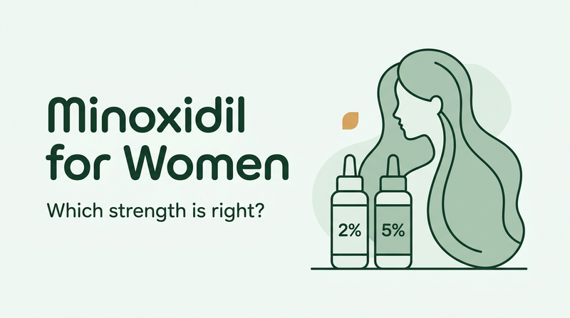 Minoxidil for women: 2% or 5%