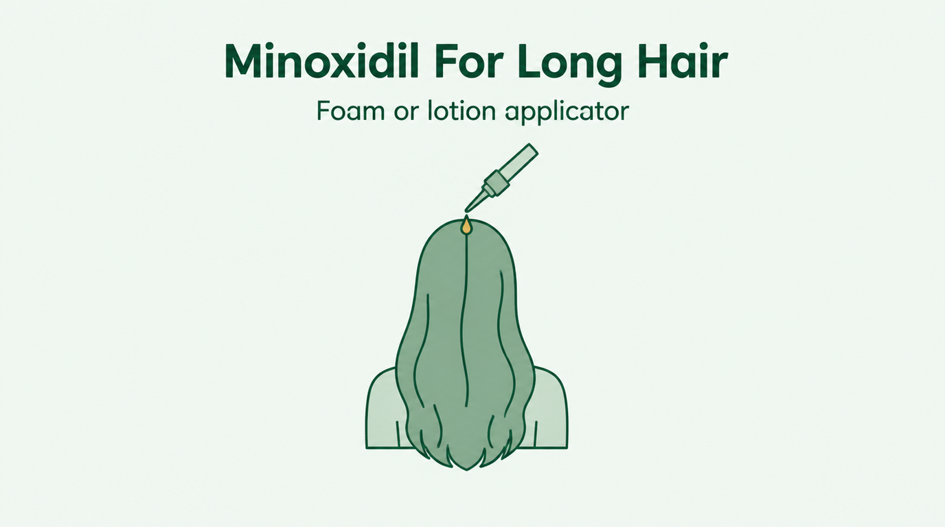 Minoxidil para cabelo comprido: espuma ou loção