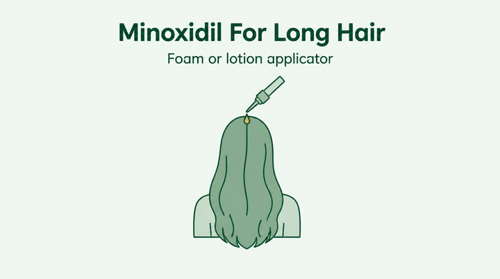 Minoxidil for long hair: foam or lotion