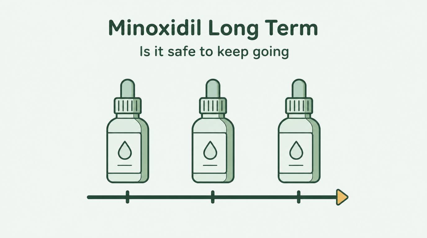É seguro usar minoxidil a longo prazo