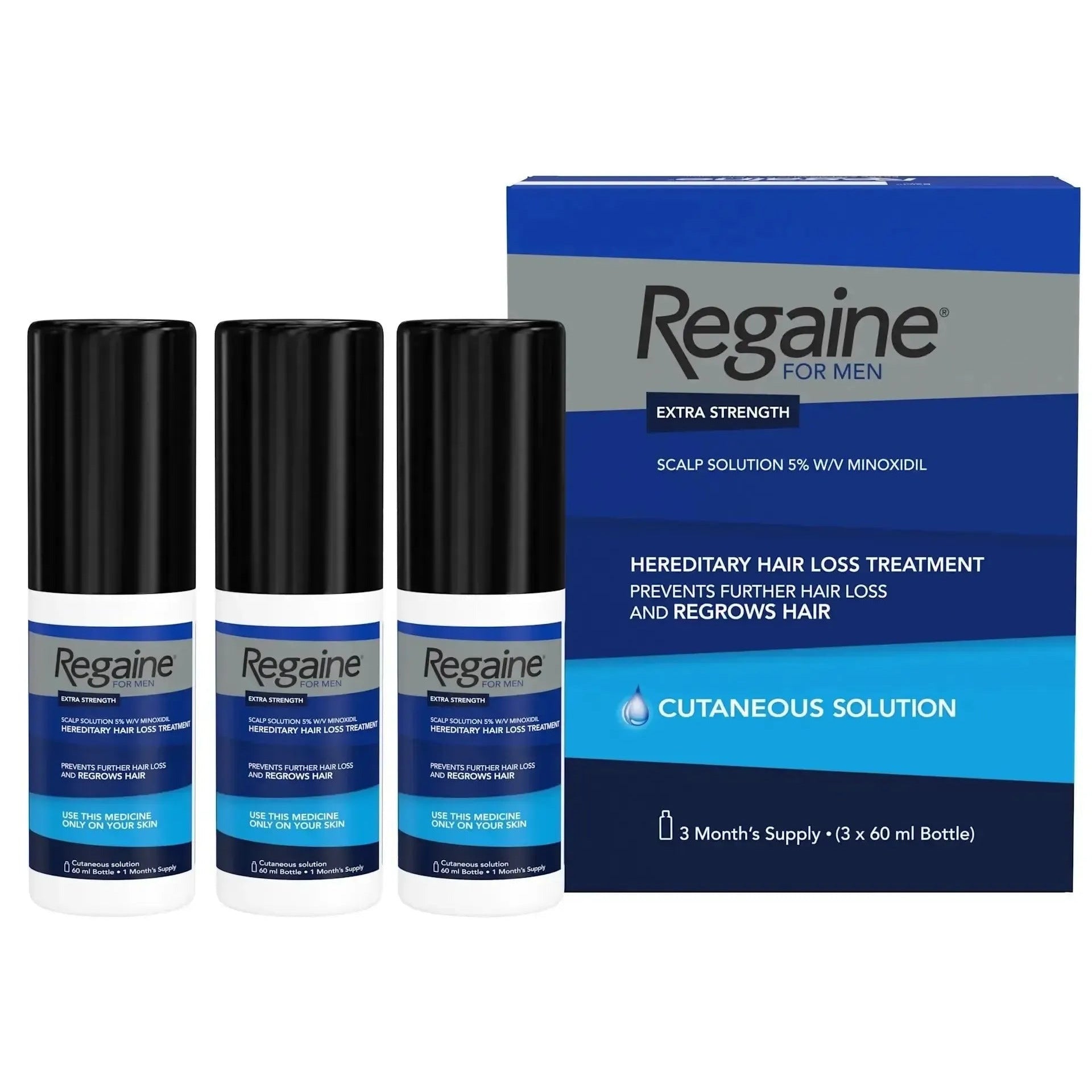 Regaine Lozione 5% per Uomo (3 Mesi)