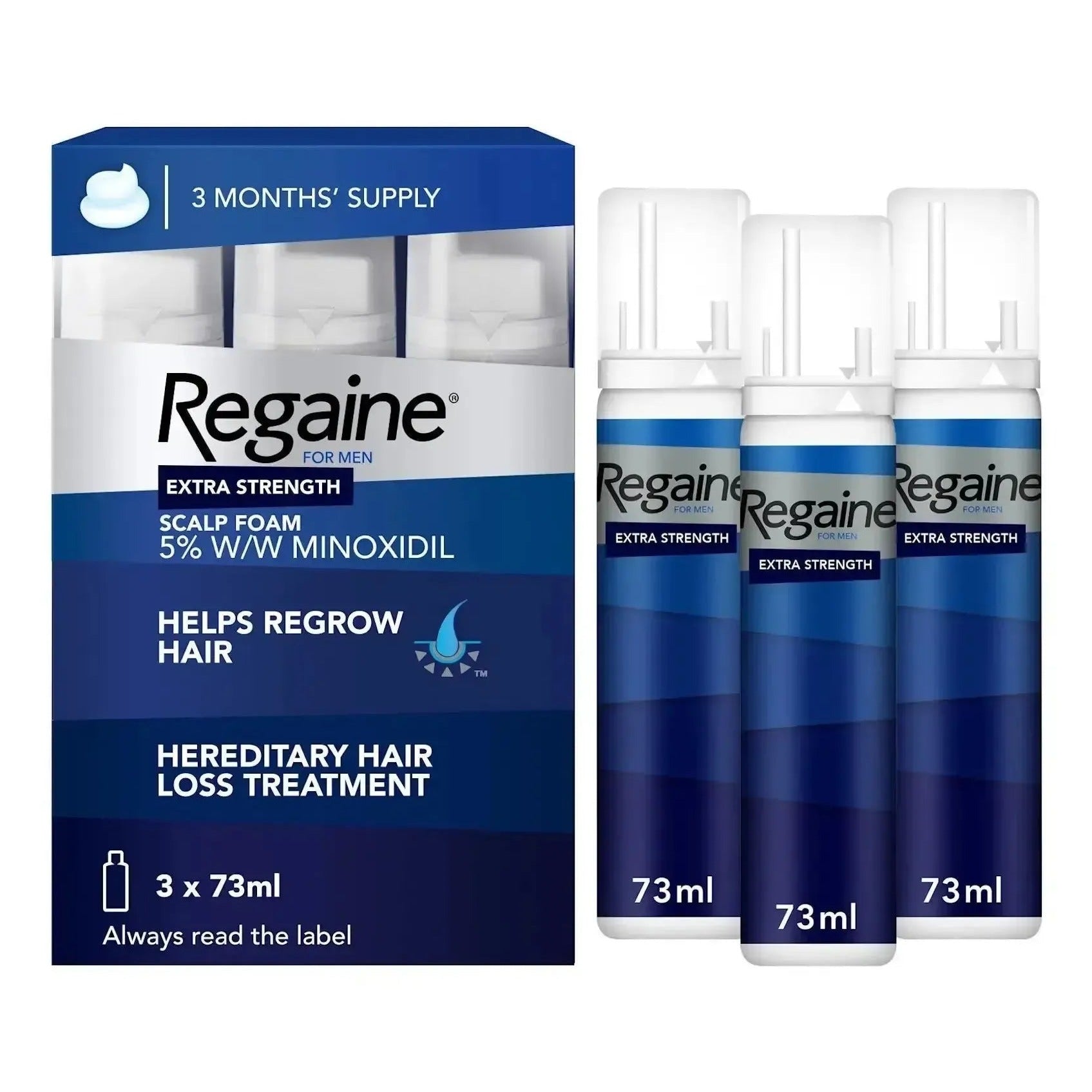 Regaine Schiuma 5% per Uomo (3 Mesi)