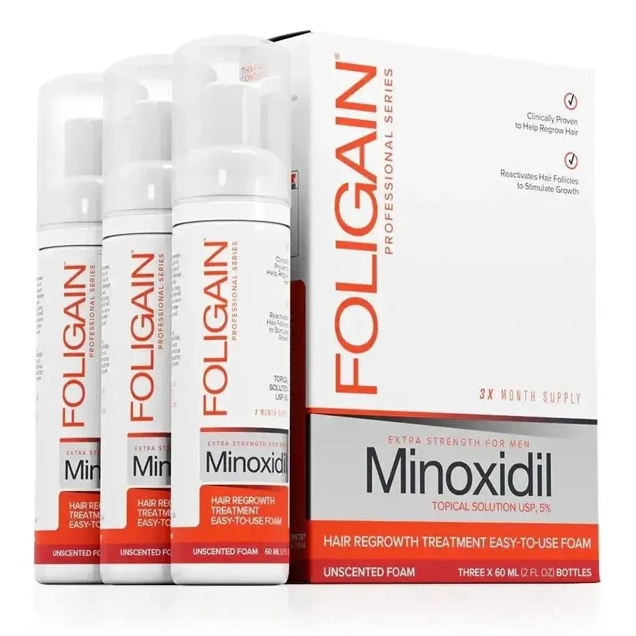 Foligain Mousse 5% pour Hommes (3 Mois)