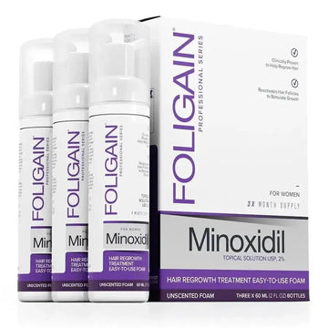 Foligain Foam 2% for Women (3-Month Supply)