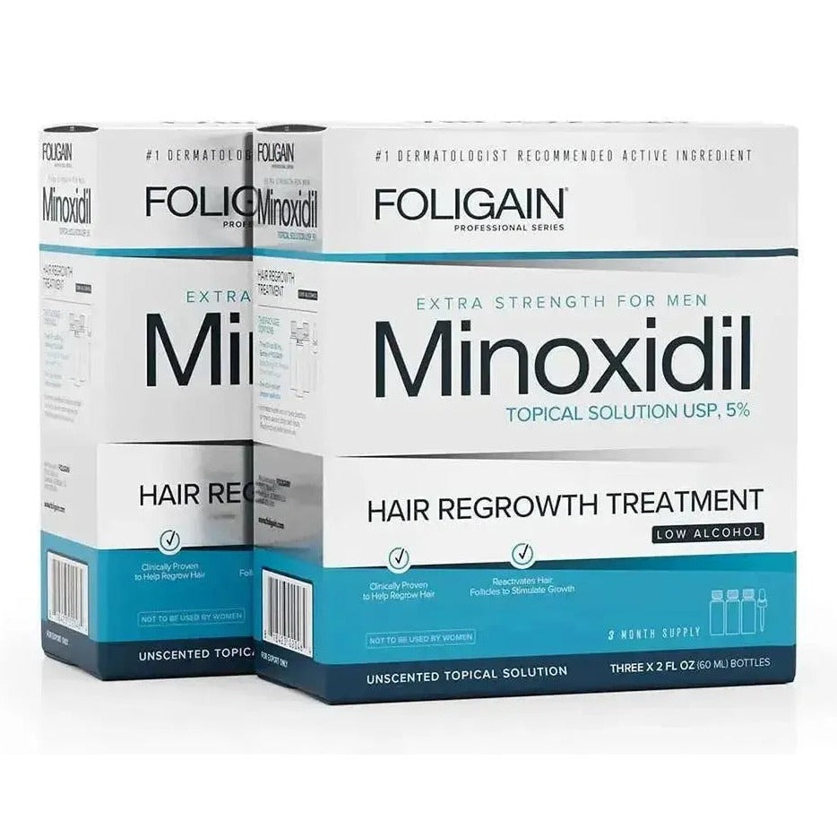 Foligain Lotion 5% for Men - Sensitive Skin (3-6 Month Supply)