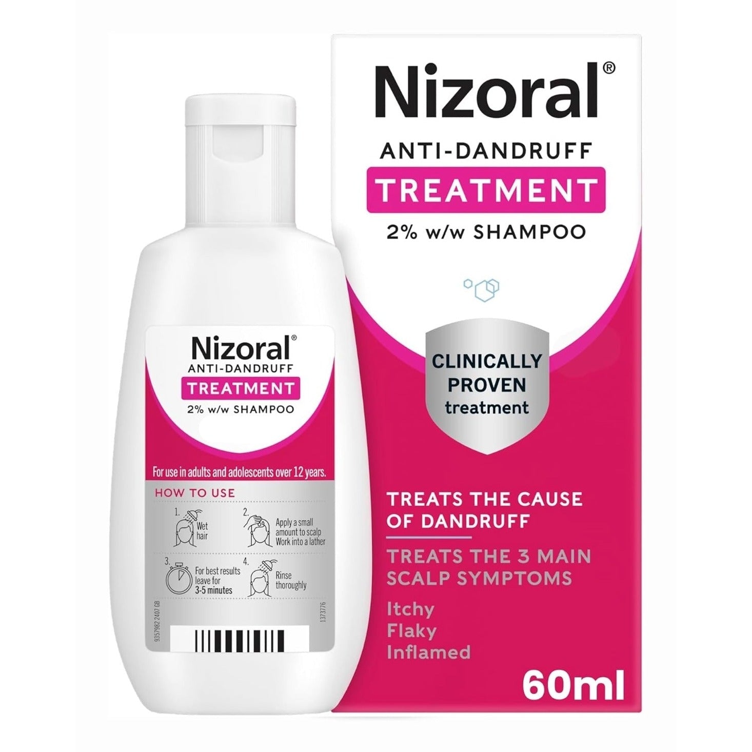 Nizoral shampooing traitant antipelliculaire 2%, 60 ml