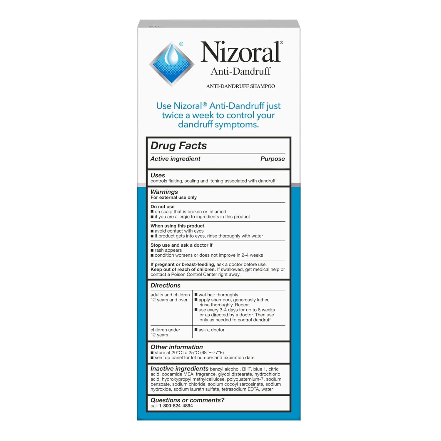 Nizoral Anti-dandruff Shampoo 1% (200ml)