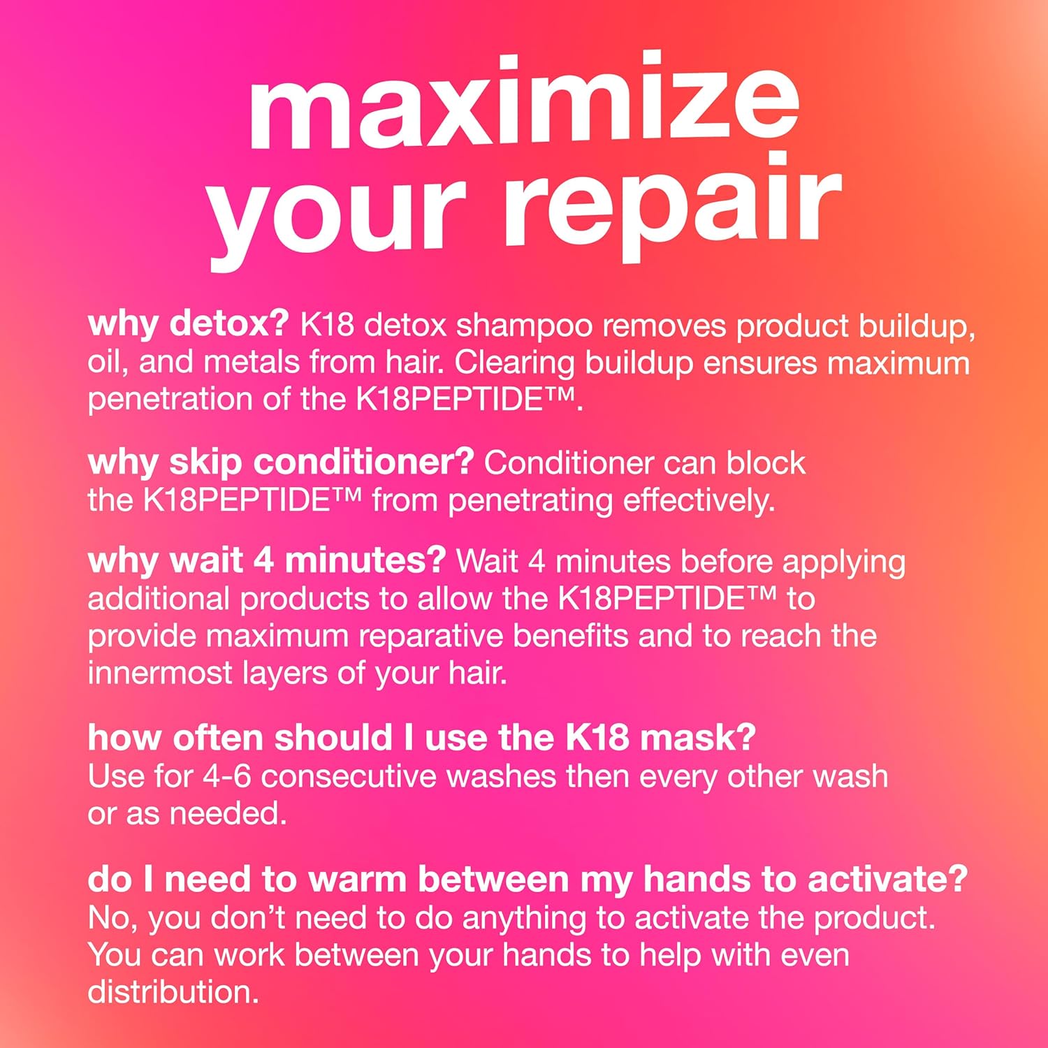 K18 Leave-In Molecular Repair Hair Mask