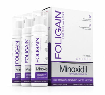 Foligain Minoxidil Foam 2% for Women - 3 Month Supply