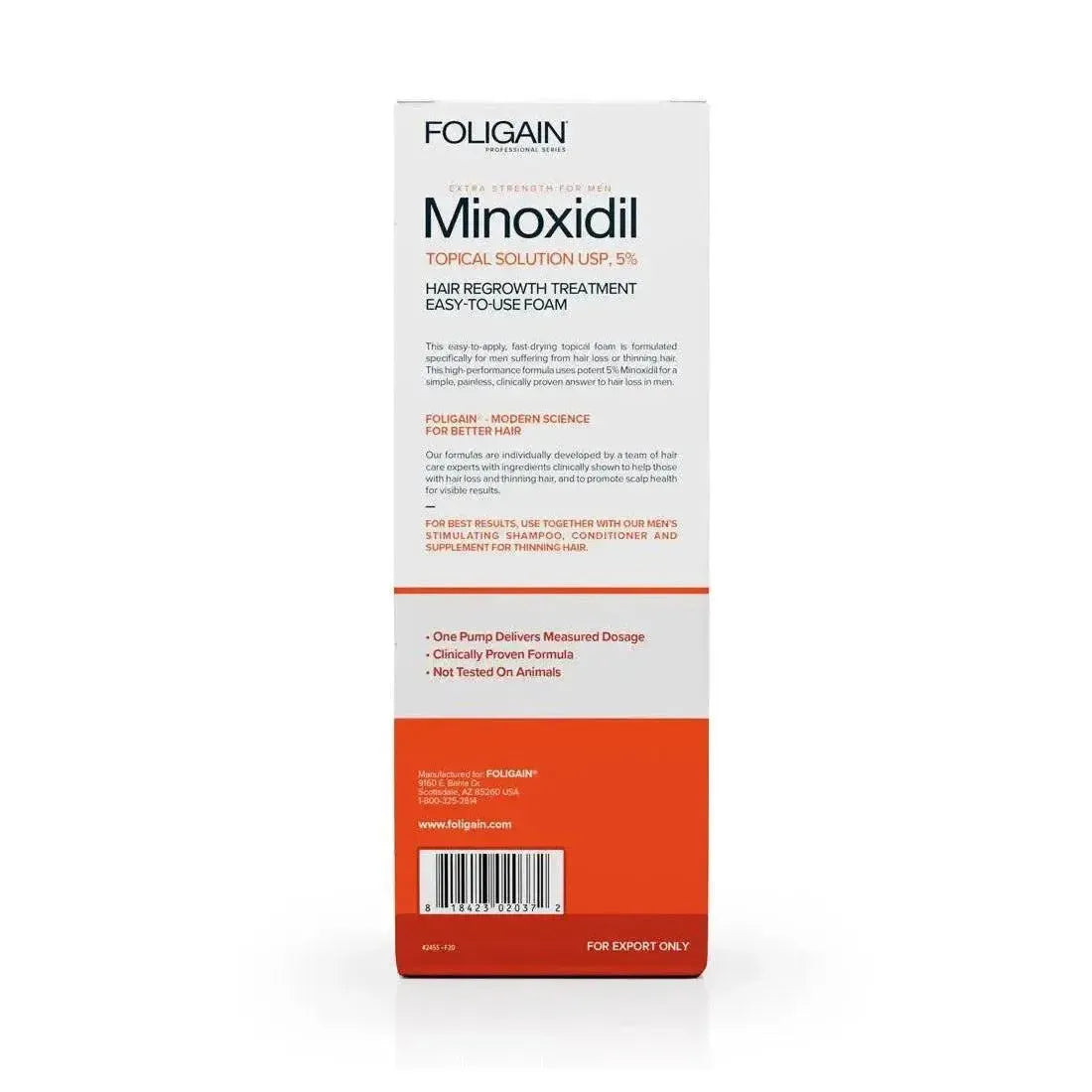 Foligain Foam 5% for Men (3-Month Supply)