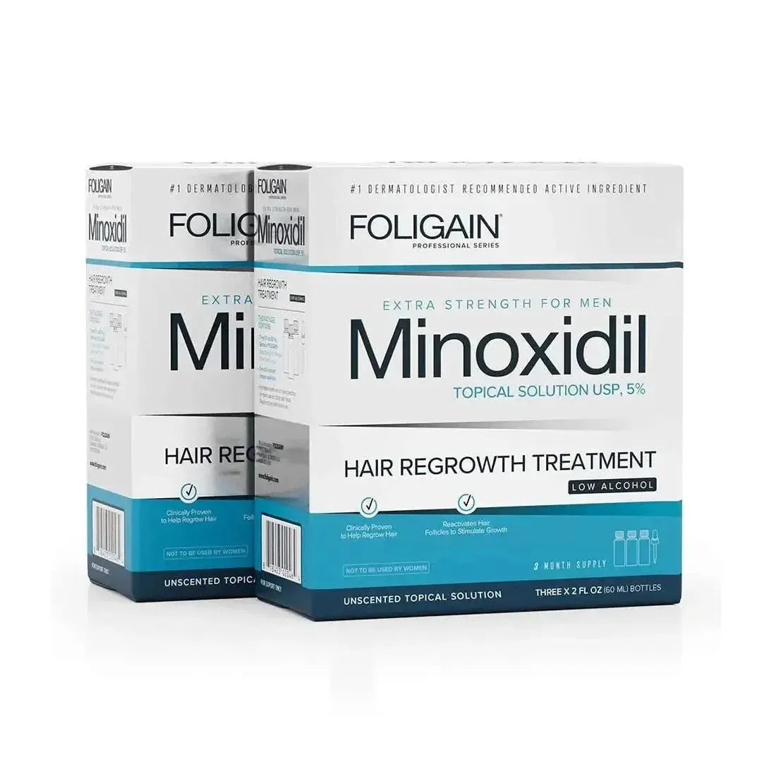 Foligain Lotion 5% for Men - Sensitive Skin (3-6 Month Supply)