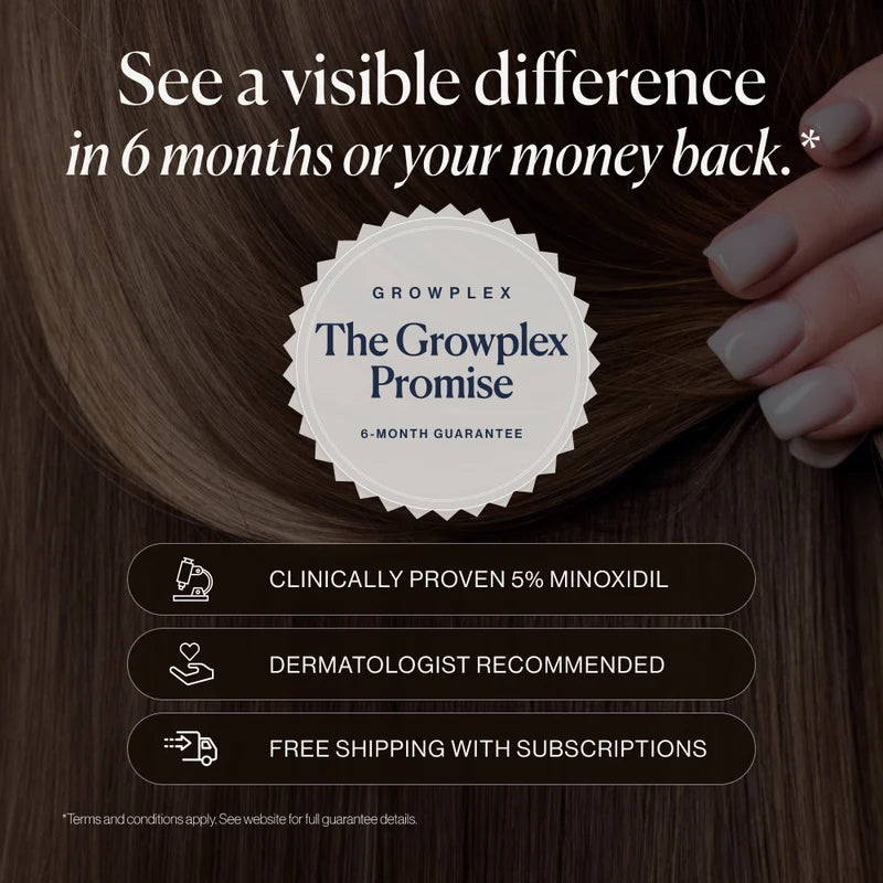 Growplex VitaFoam Minoxidil Foam 5% - visible difference in 6 months