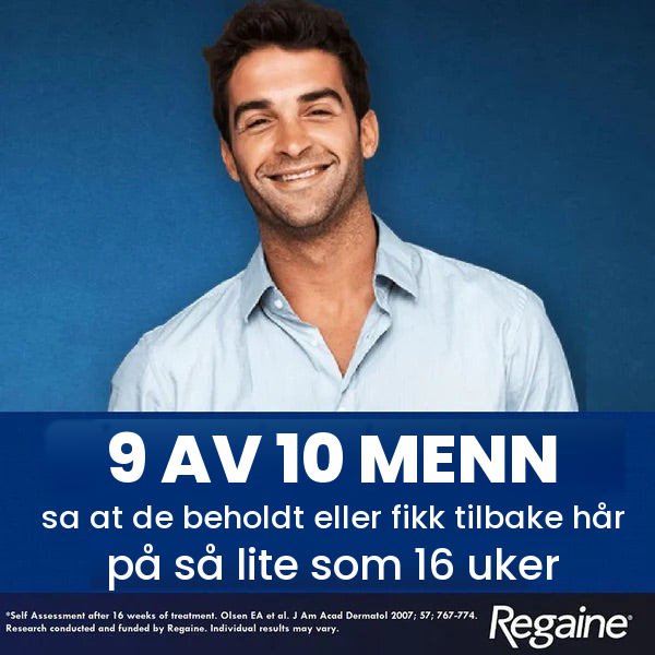 Regaine minoksidil-skum 5 % for menn – 9 måneders forbruk