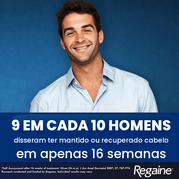 Regaine Minoxidil Espuma 5% para Homens - Suprimento para 9 Meses