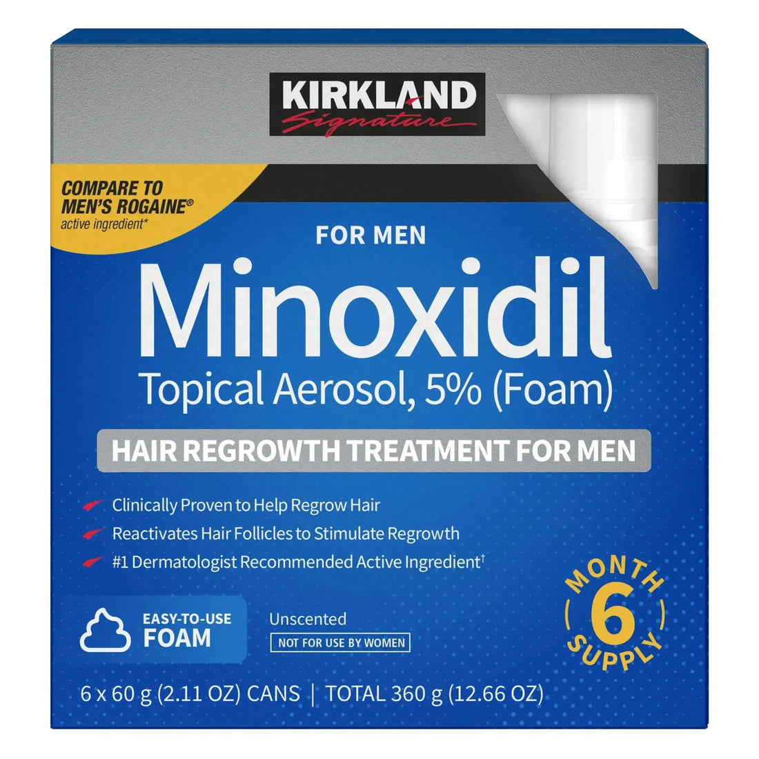 Kirkland Foam 5% for Men (3-Month Supply)