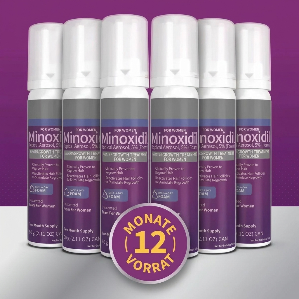 Kirkland Schaum 5% für Frauen (2-12 Monatsvorrat)