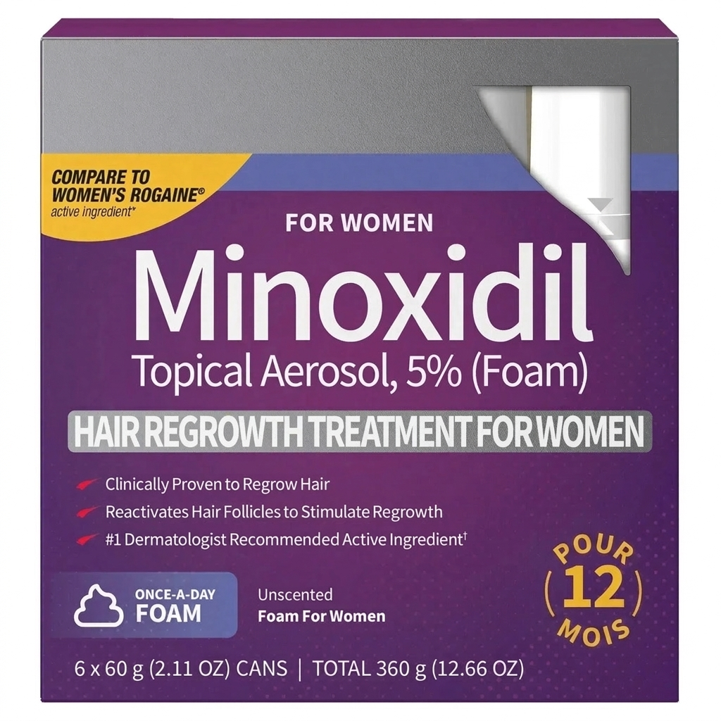 Kirkland Mousse 5% pour Femmes (2-12 Mois)