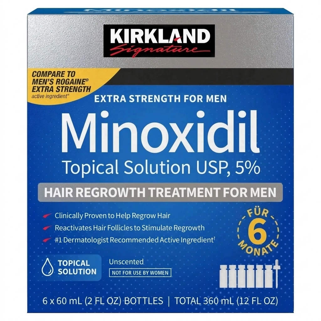 Kirkland Lösung 5% für Männer (3 Monatsvorrat)
