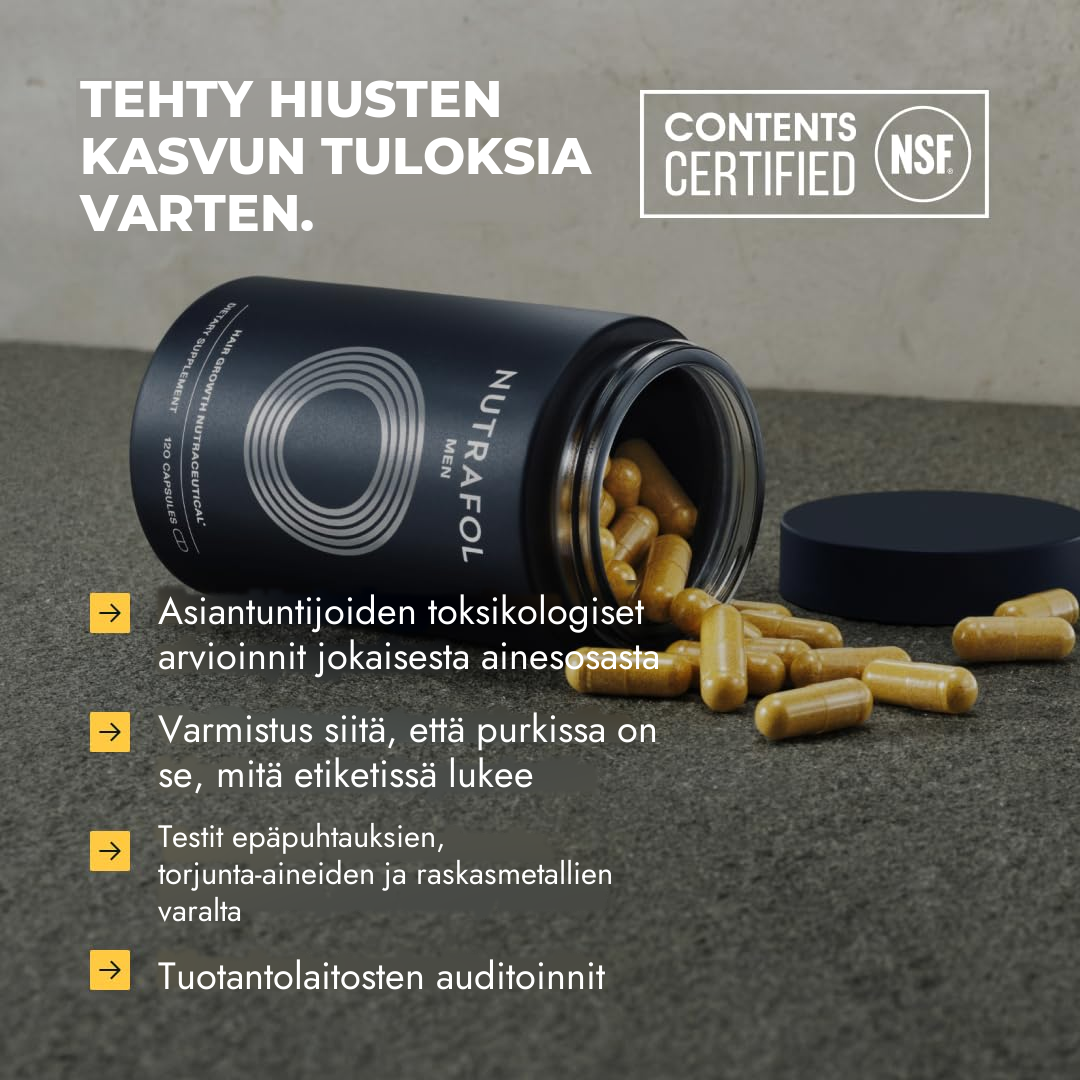 Nutrafol miehille (120 kapselia)