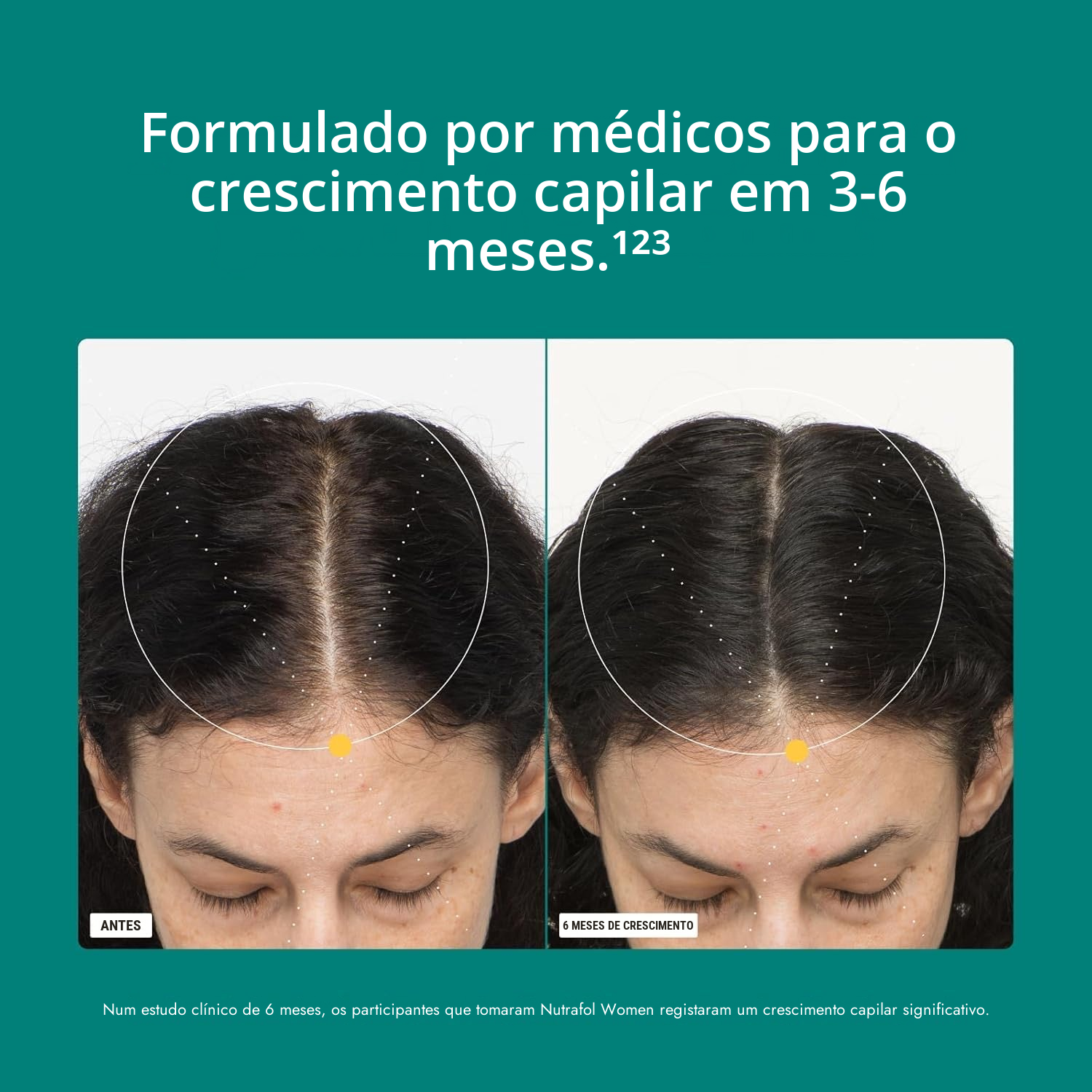 Pack Nutrafol for Women 18-44 a mostrar o rótulo com a informação nutricional