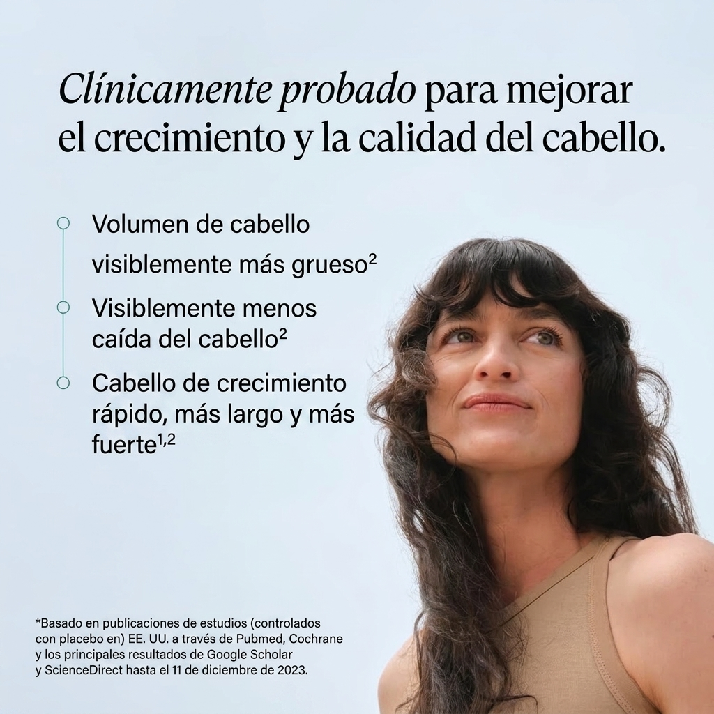 Envase de suplemento Nutrafol for Women 18-44 visto de lado