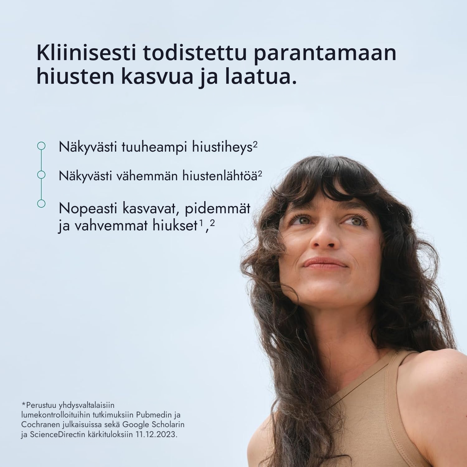 Nutrafol for Women 18-44 -ravintolisäpakkaus sivulta kuvattuna