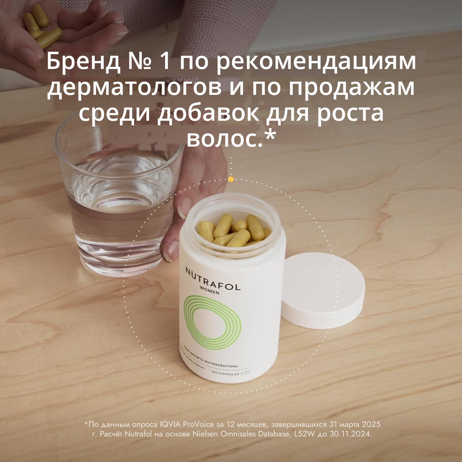 Упаковка Nutrafol для женщин 18-44, вид сзади