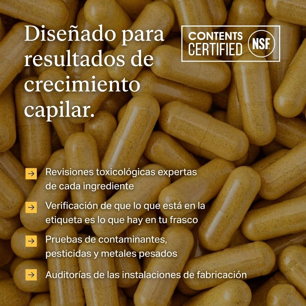 Envase de Nutrafol for Women 18-44 sostenido en la mano para dar escala