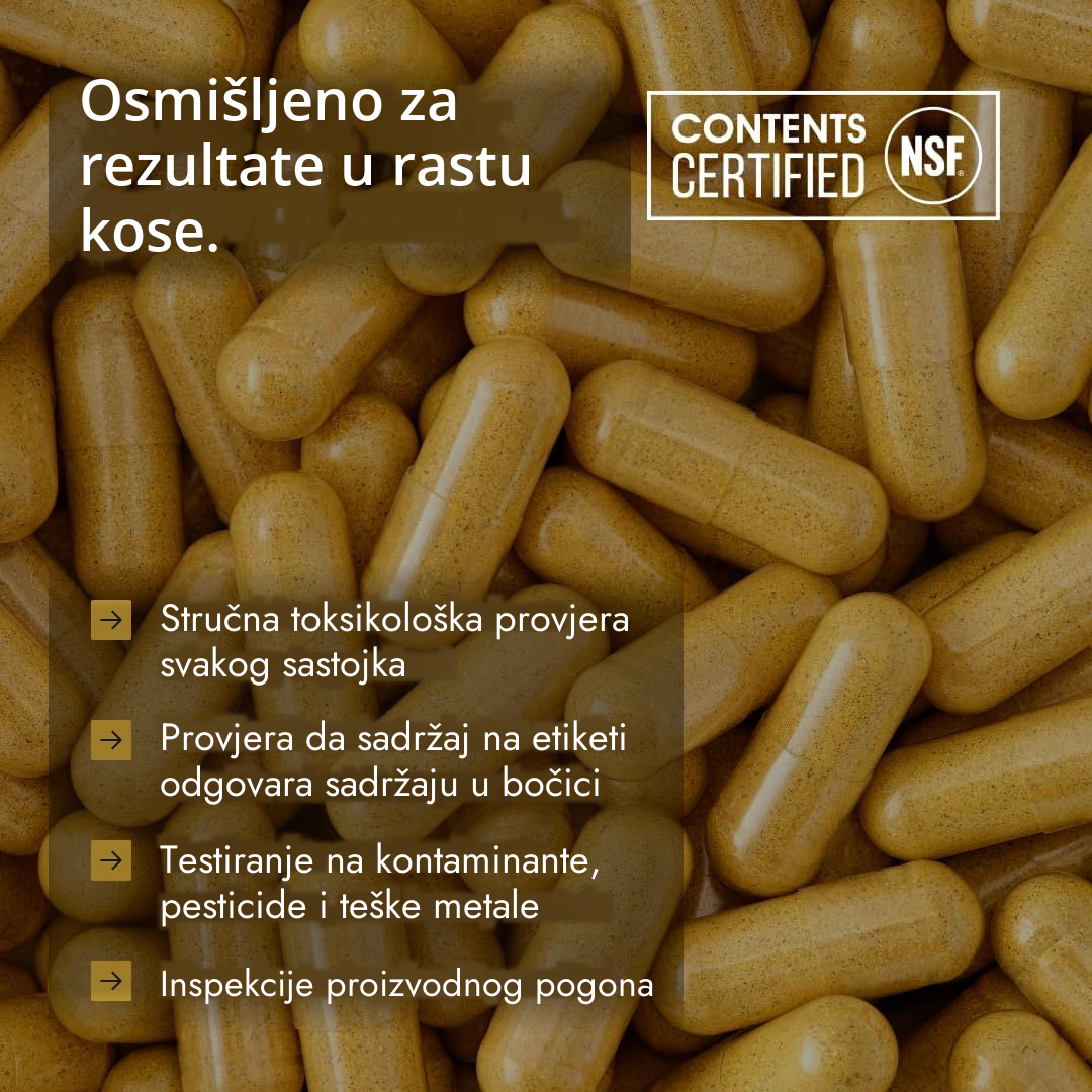 Nutrafol for Women 18-44 pakiranje u ruci radi prikaza veličine