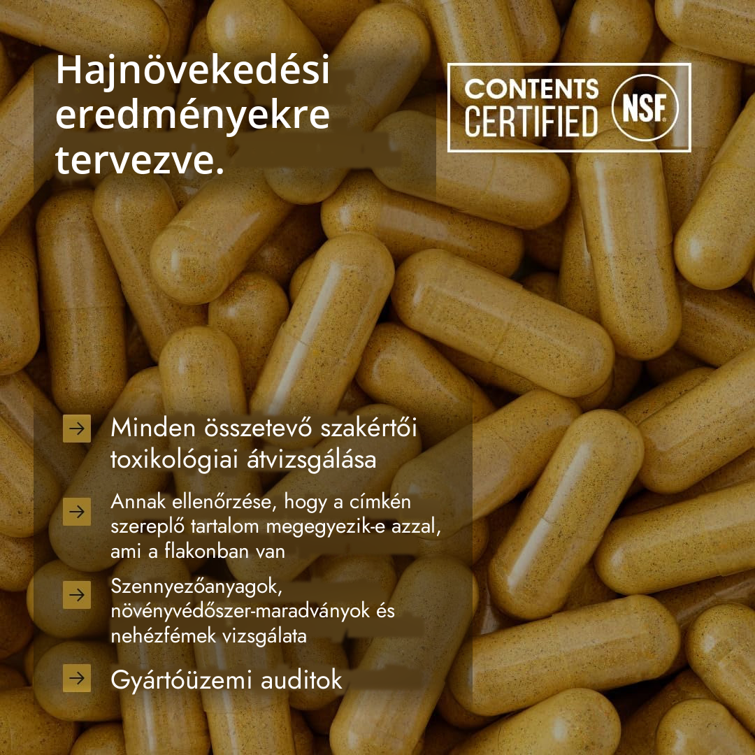 Nutrafol for Women 18-44 csomag kézben tartva, méretarányhoz