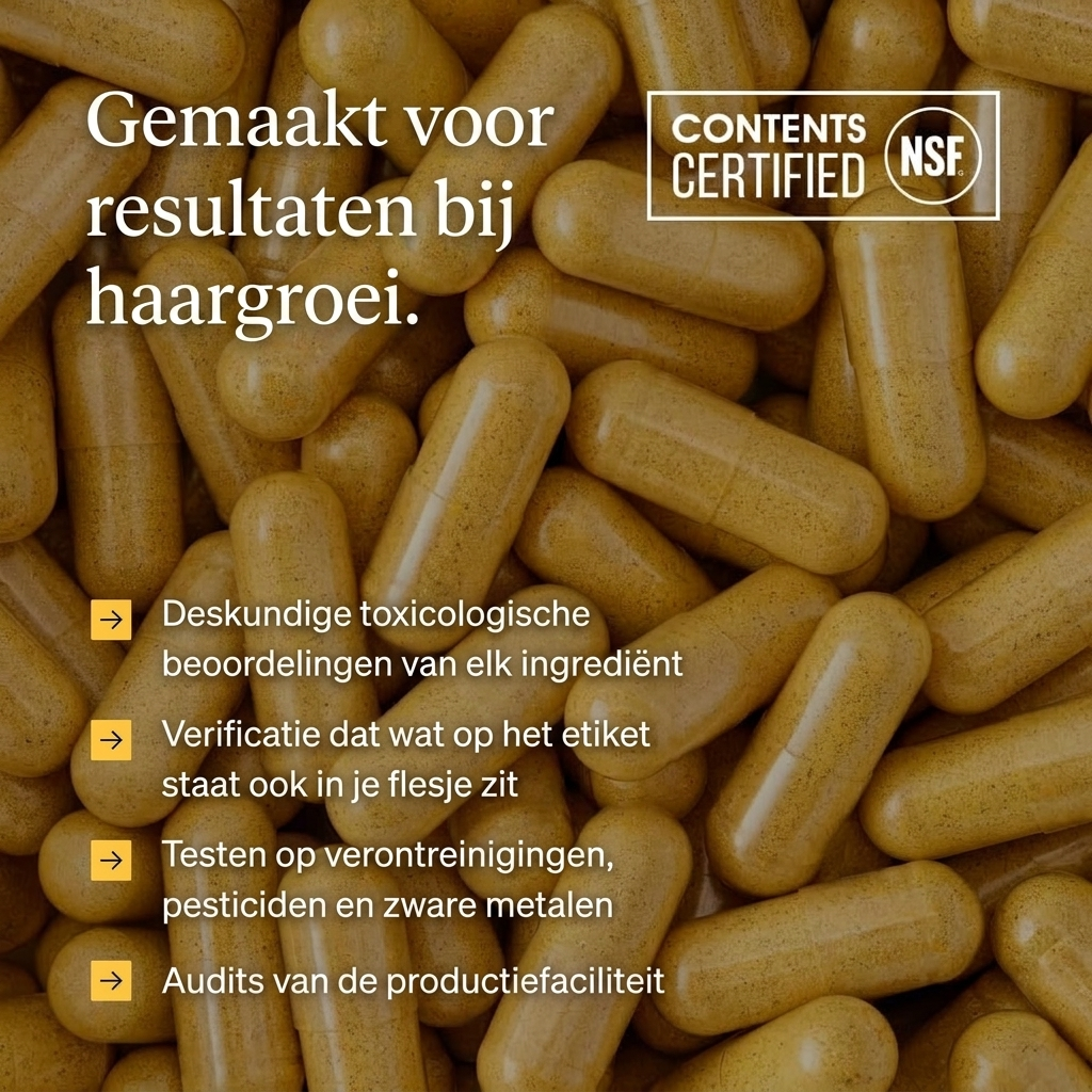 Verpakking Nutrafol for Women 18-44 in de hand gehouden als maatvergelijking