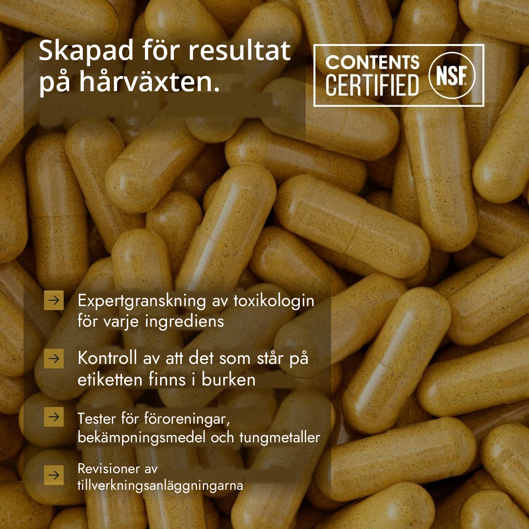 Nutrafol for Women 18-44-förpackning hållen i handen för skalenlighet