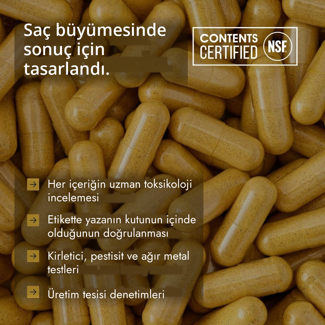 Nutrafol for Women 18-44 paketi, boyut karşılaştırması için elde tutuluyor