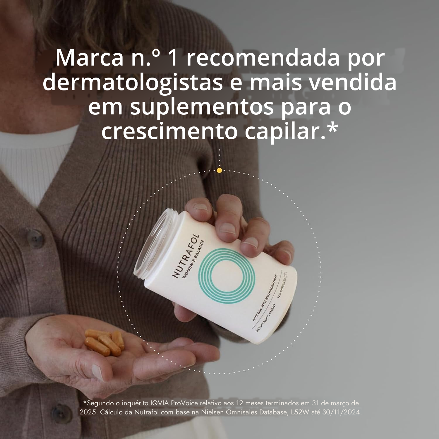 Nutrafol para Mulher 45+ (120 Cápsulas)