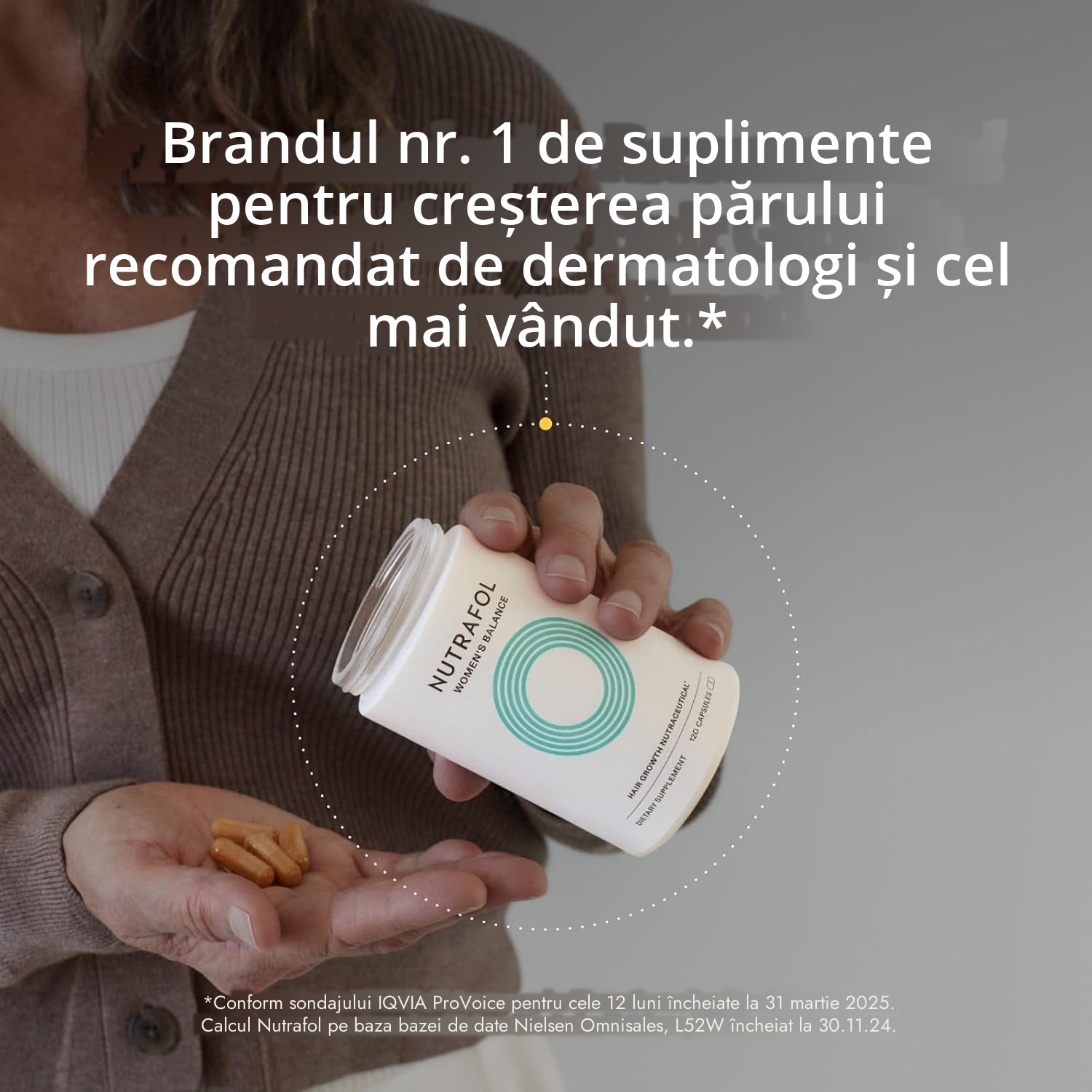 Nutrafol pentru femei 45+ (120 capsule)