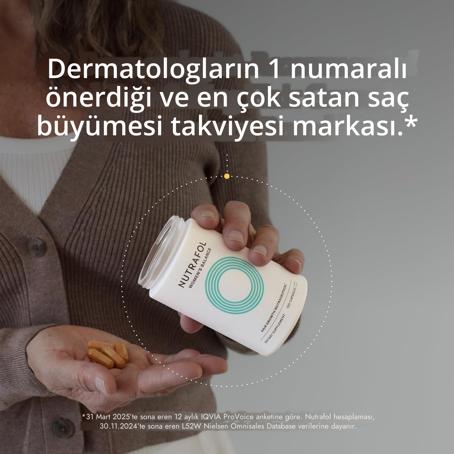 Nutrafol Kadınlar İçin 45+ (120 Kapsül)