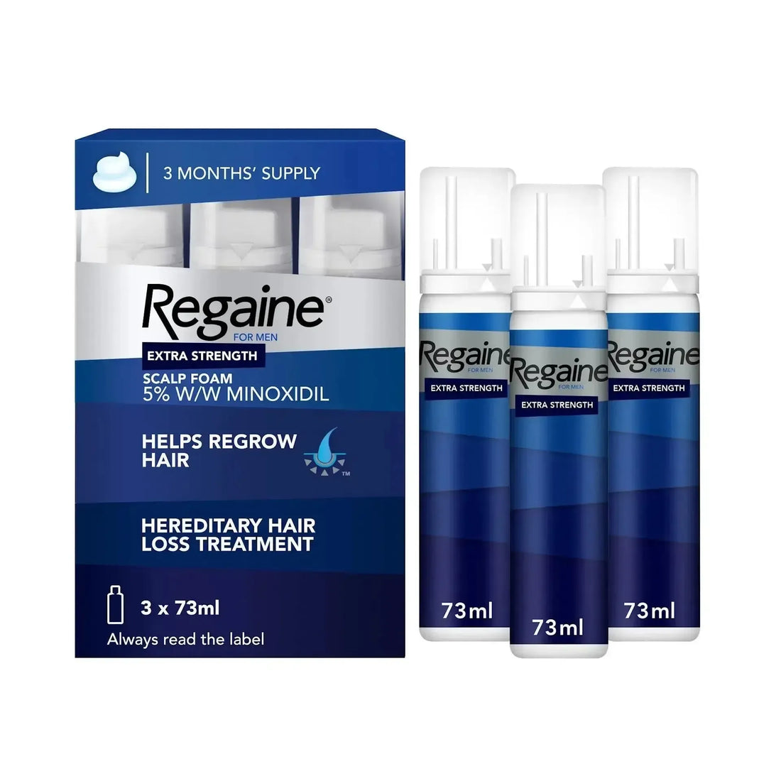 Regaine Foam 5% for Men (3-Month Supply)