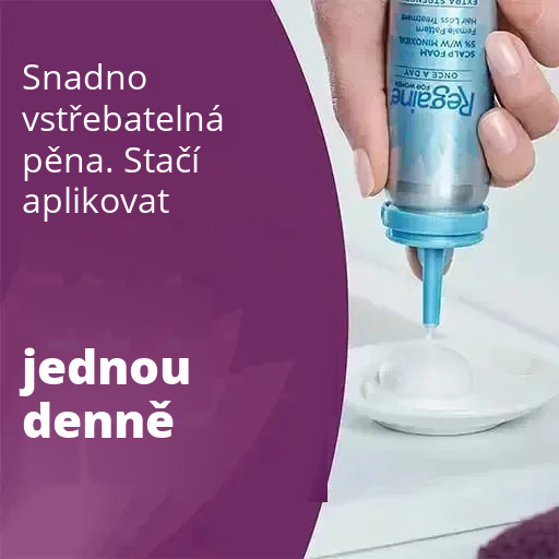 Regaine pěna 5% pro ženy (zásoba na 4 měsíce)