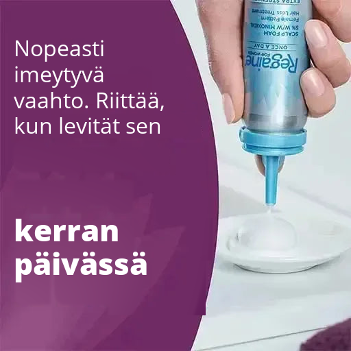 Regaine Vaahto 5% naisille (4 kuukauden pakkaus)