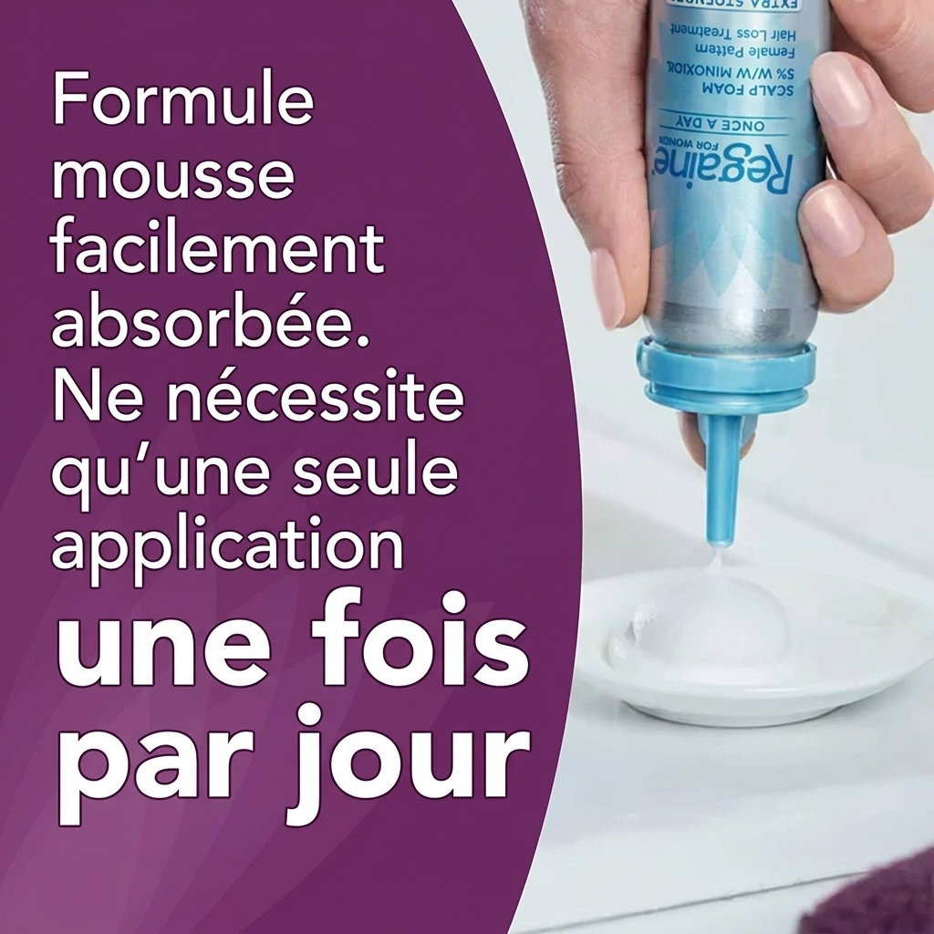 Regaine Mousse 5% pour Femmes (4 Mois)