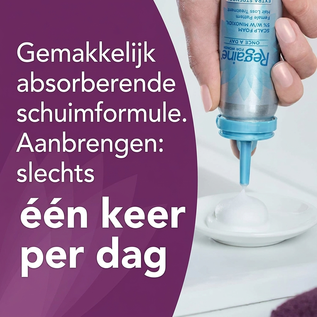 Regaine Schuim 5% voor Vrouwen (4 Maanden Voorraad)