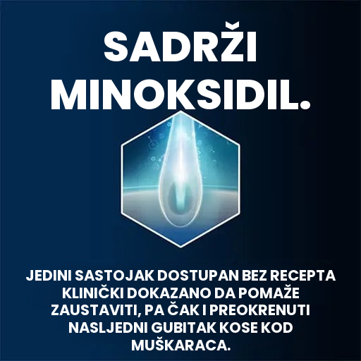 Regaine Minoxidil pjena 5% za muškarce - zaliha za 9 mjeseci