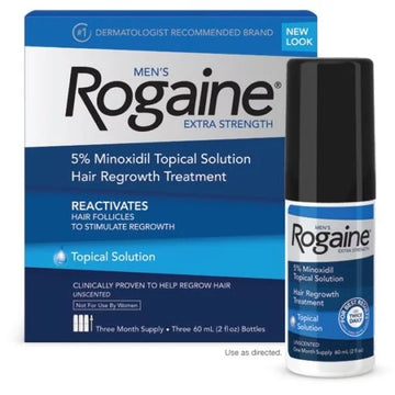 Rogaine Minoxidil Lotion 5% for Men - 3 Month Supply